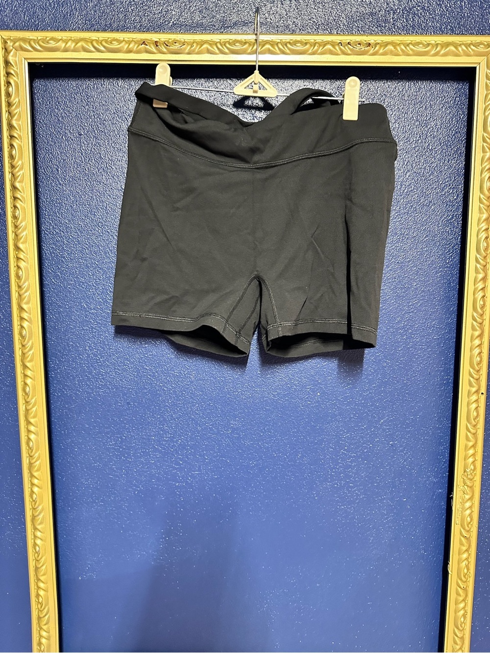 Black High-Waist Bike Shorts